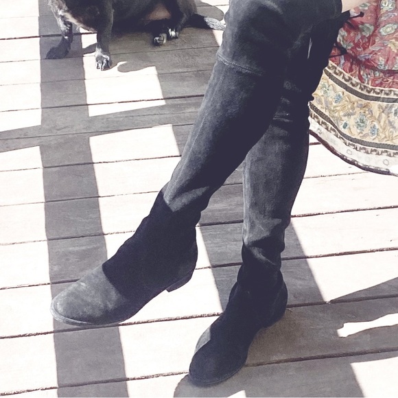 Stuart Weitzman Over-The-Knee Lowland Boots - Picture 3 of 6